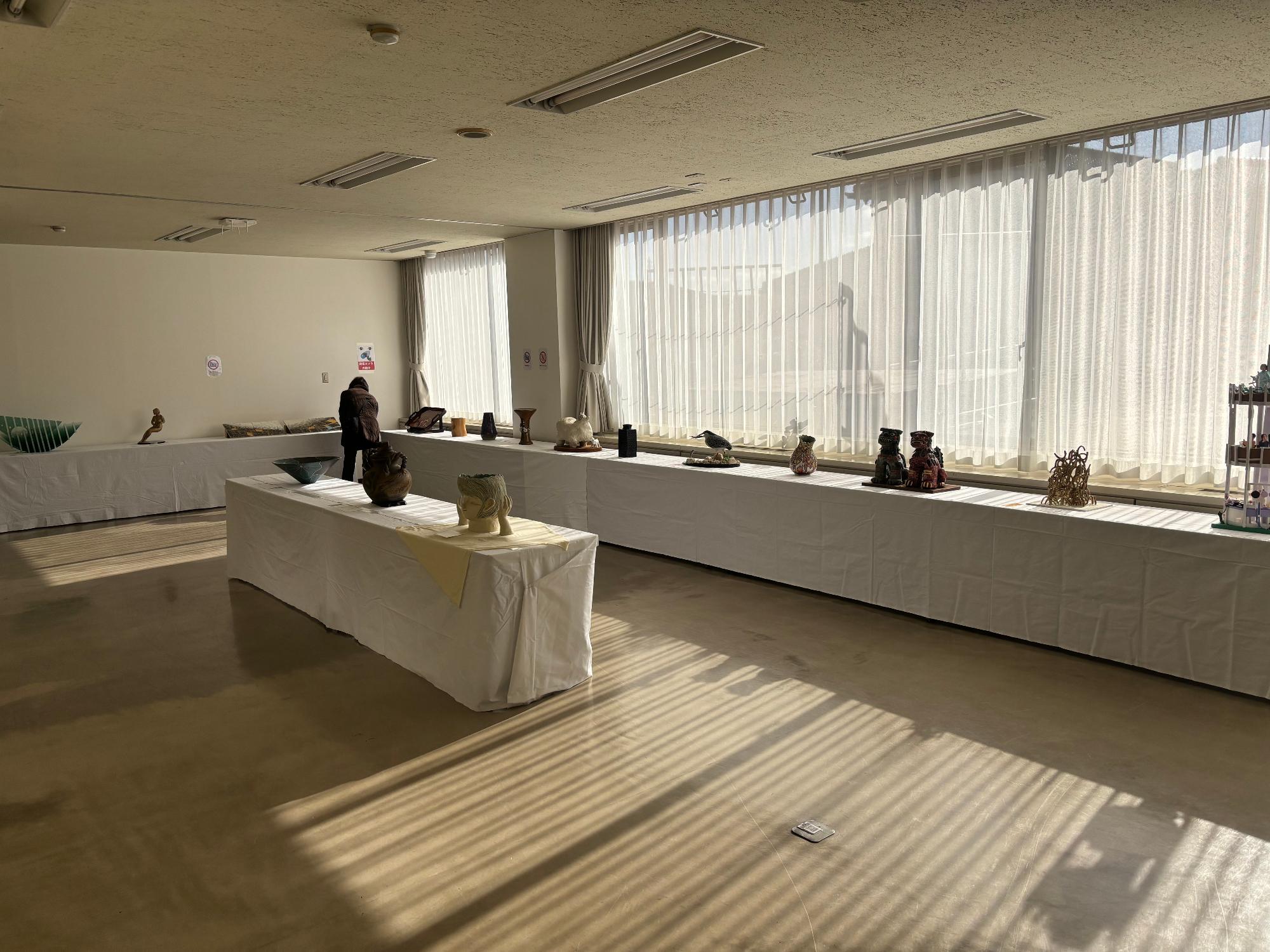 美術展の様子