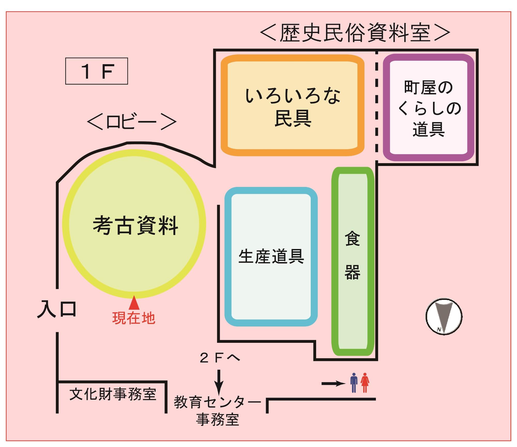 教育センター1階の案内図