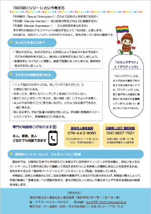 多様な性チラシ裏面