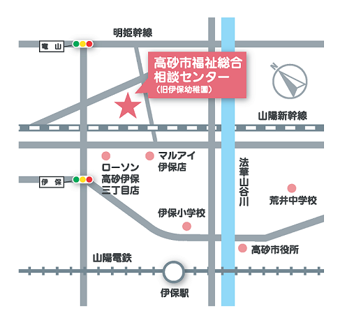 高砂市障がい者基幹相談支援センターの地図