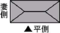 寄棟平入り屋根のイラスト