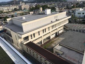 旧分庁舎解体工事の様子を定点カメラが2019年10月7日に撮影した写真