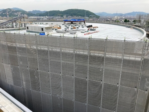 新本庁舎建設工事の様子を定点カメラが2021年6月11日に撮影した写真