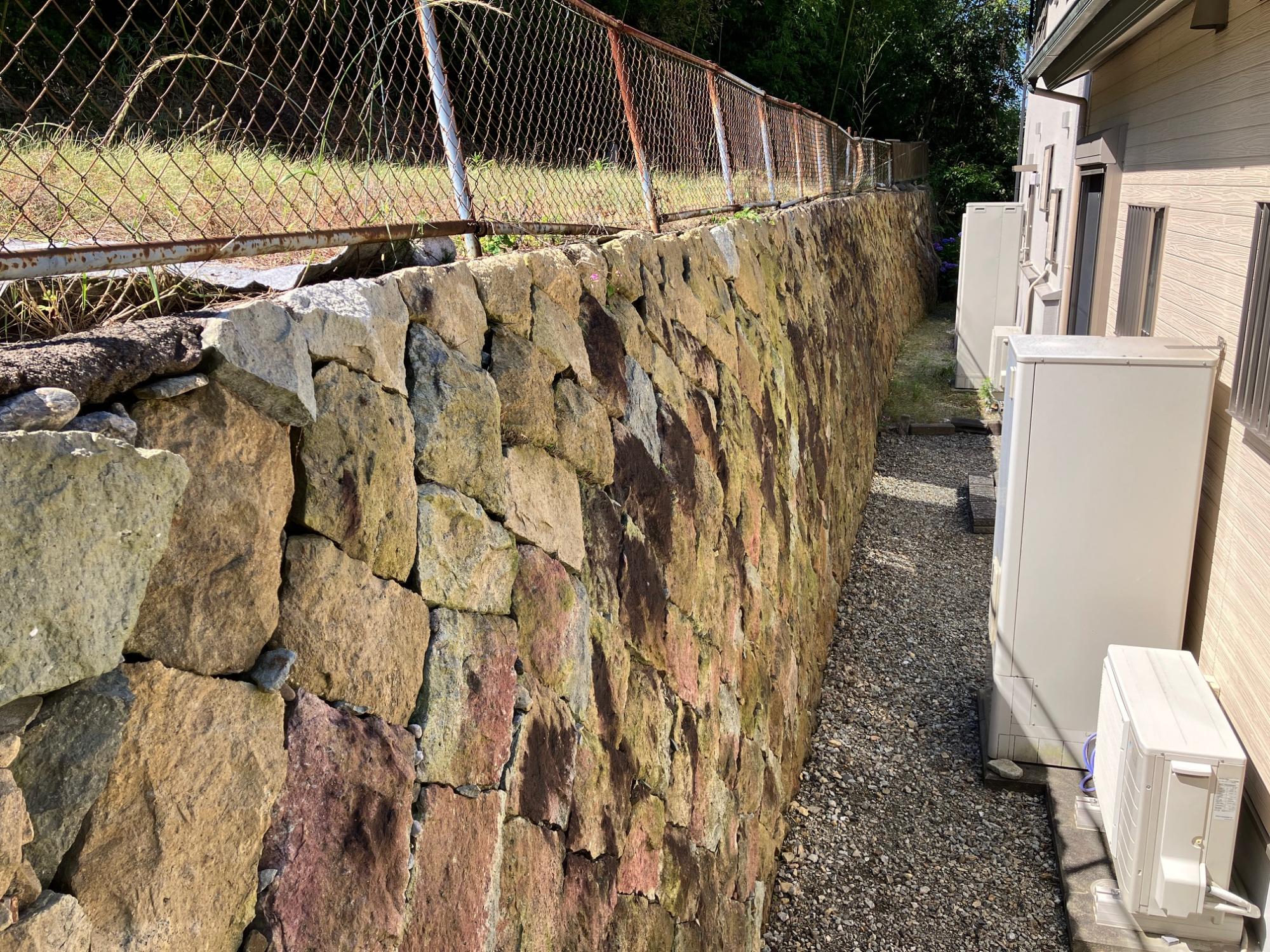 山裾の状況