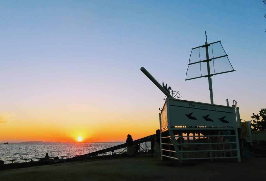 浜風公園からの夕焼け