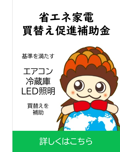 省エネ家電買替え補助金告知