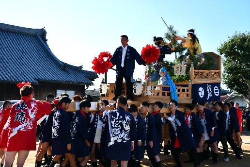 小松原三社大神社のにわか太鼓