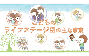 こどもライフステージ別の主な事業