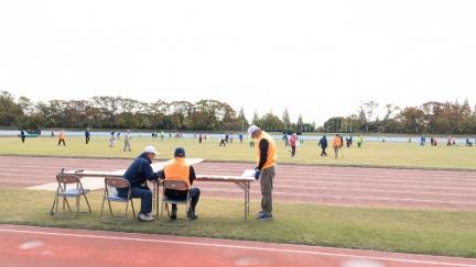 グラウンドゴルフゲーム中