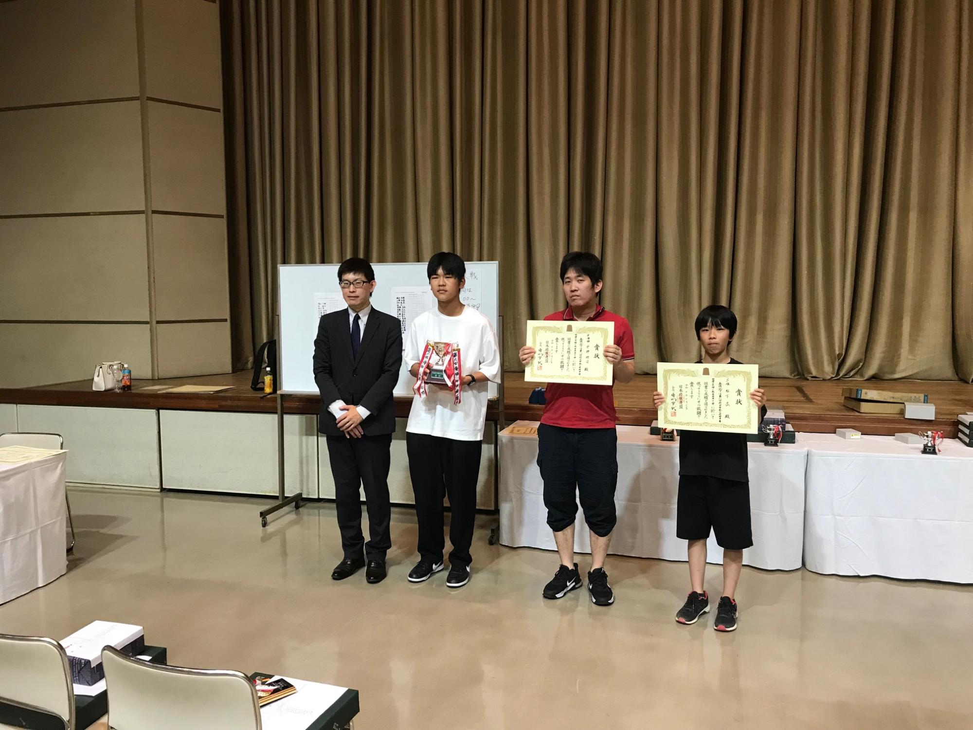 将棋大会表彰式2