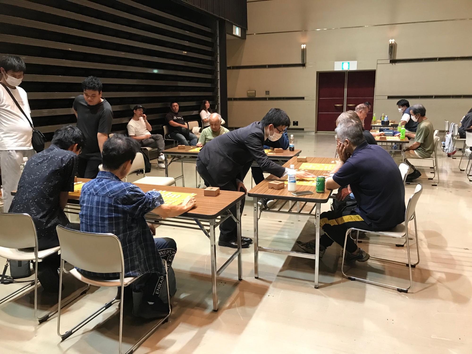 指導対局の様子