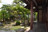 旧入江家住宅敷地内にある、庭園の風景の写真