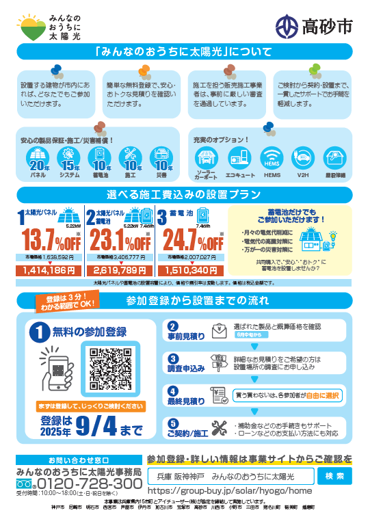 みんなのおうちに太陽光チラシ（裏）