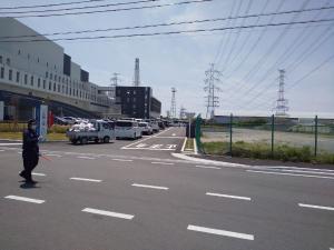 入口付近の渋滞