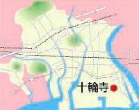 十輪寺への行き先を記した地図