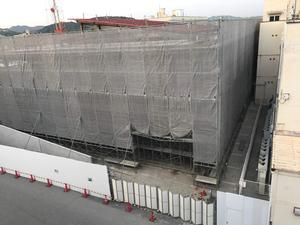 新分庁舎建設工事の様子を2019年6月13日に撮影した写真