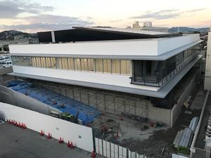 新分庁舎建設工事の様子を2019年9月13日に撮影した写真