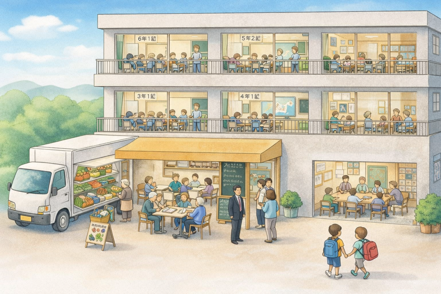 未来の公共施設の画像
