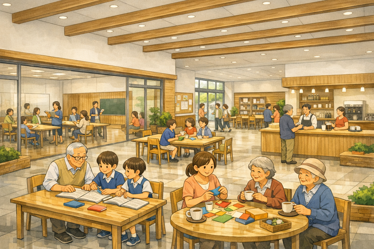未来の公共施設の画像