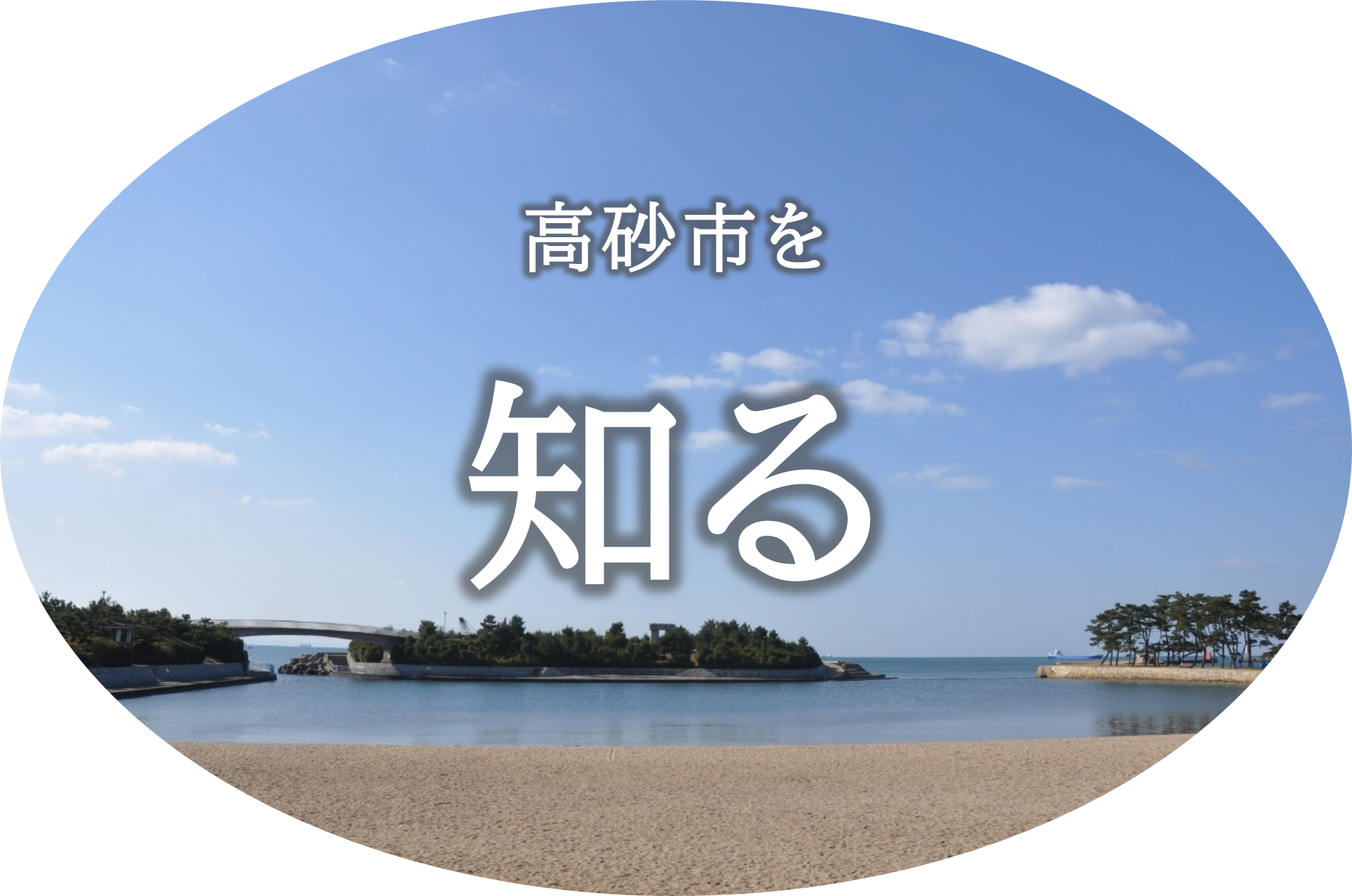 向島の砂浜の写真