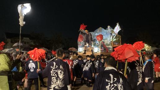 にわか太鼓の屋台