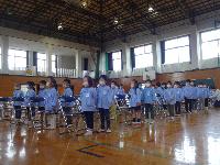 歌っているところ