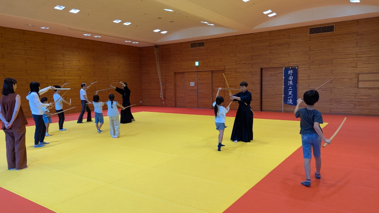 二天流の体験のようす