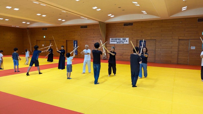 二天流の体験のようす