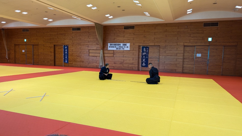 二天流の体験のようす