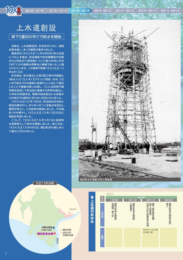 高砂市水道事業100周年記念誌 概要版